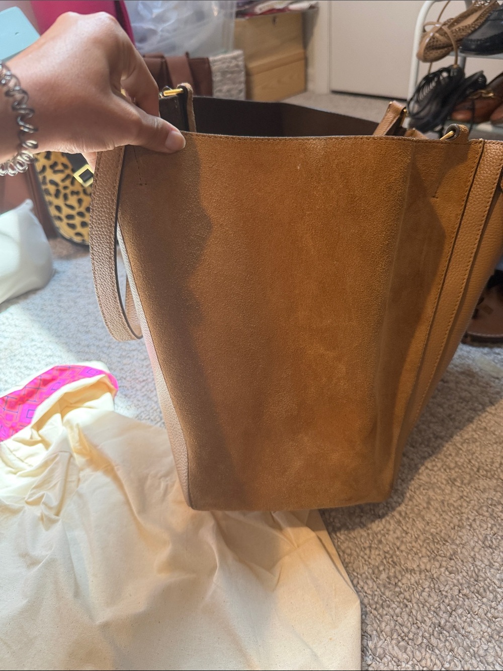 Tory Burch Brown Leather Tote - Open to Offers! - Picture 7 of 10